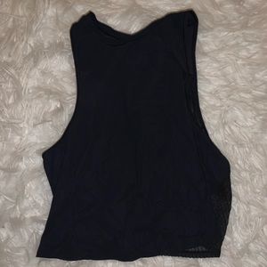 Black Lululemon Crop Tank Top